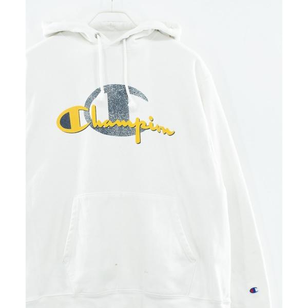 パーカー 「ヴィンテージ古着」Champion リバースウィーブ ロゴプリント プルオーバーパーカー...