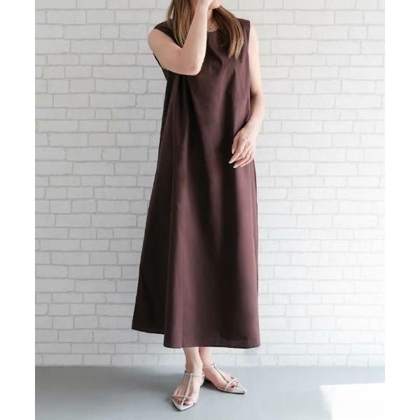 ワンピース バックリボンロングシャツワンピース