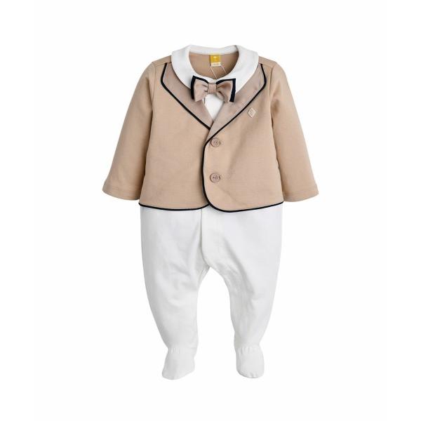 ベビー服 ロンパース 「フォーマル2点セット」ジャケット付きブロンディカバーオール＆蝶ネクタイ