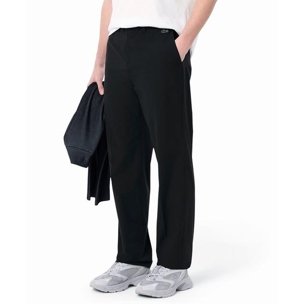 スラックス 撥水 テクニカルストレッチ ルーズフィットストレートスラックスパンツ メンズ レディース