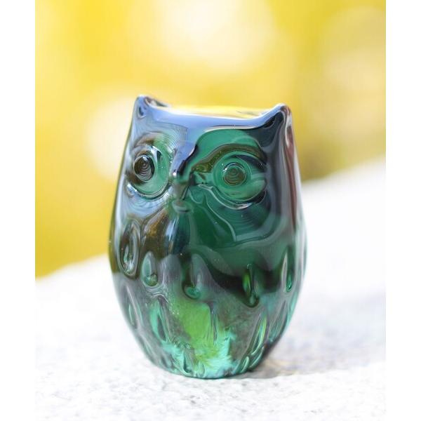 インテリア 「別注」北洋硝子 / 津軽 びいどろ 浮玉 ふくろう