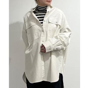 ブラウス シャツ 「Healthy DENIMコラボ」オーバーシャツ レディース