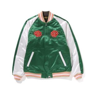 A BATHING APE（アベイシングエイプ） スカジャン JAPANESE CRANE