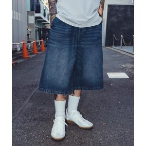 GUAPI グアピ フレアデニムパンツ 28-32インチ ブラック/黒 メンズ
