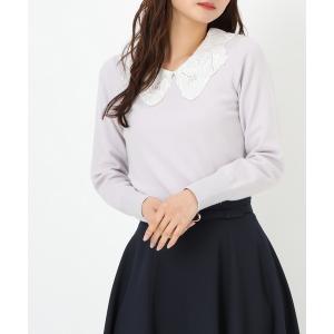 ニット セーター レース刺繍衿ニット レディース｜ZOZOTOWN Yahoo!店
