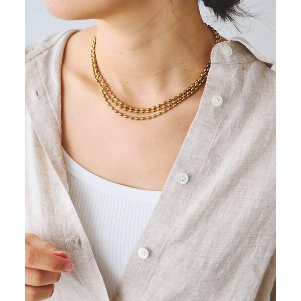 ネックレス 「R.good（アールドットグッド）」オーバルボールロングネックレス レディース