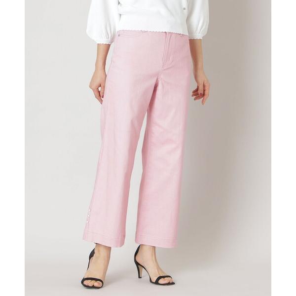 ジーンズ デニム デニムパンツ カラーワイドシルエット デニムパンツ レディース