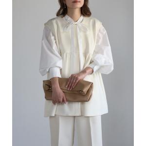 ベスト ジレ ポンチペプラムクルーネックジレ レディース｜ZOZOTOWN Yahoo!店