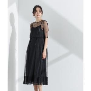 kaene（カエン） ワンピース 幾何学チュールワンピース/100546