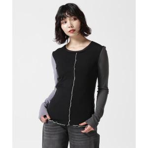 tシャツ AULA AILA/アウラアイラ/別注チュールカラーブロックインナー レディース