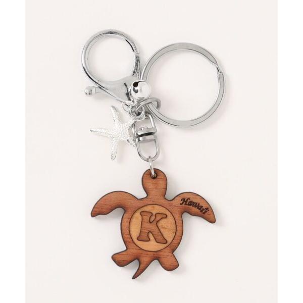 キーホルダー 「Kahiko」コアウッドイニシャルキーホルダー
