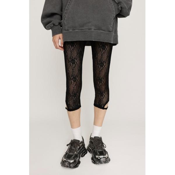 レギンス スパッツ SIDE HOLE LACE LEGGINGS サイドホール レース レギンス ...