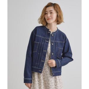 デニムジャケット gジャン ライトオンスストレッチデニムジャケット レディース