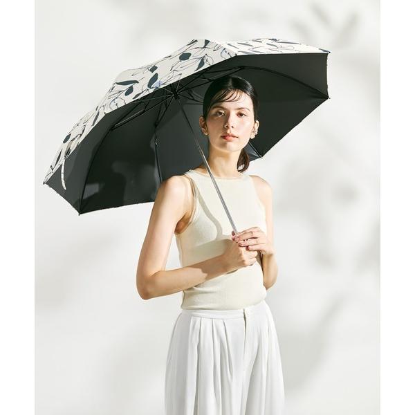 折りたたみ傘 日傘　遮光　ラクオリ UVブロック 2段折 55cm レディース