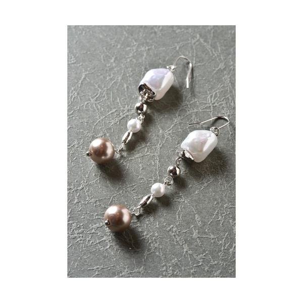 ピアス 「Astyle」バロックパールステンレスピアス(MA) レディース