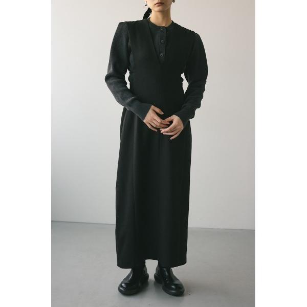 ワンピース バックリボンジャンパーワンピース