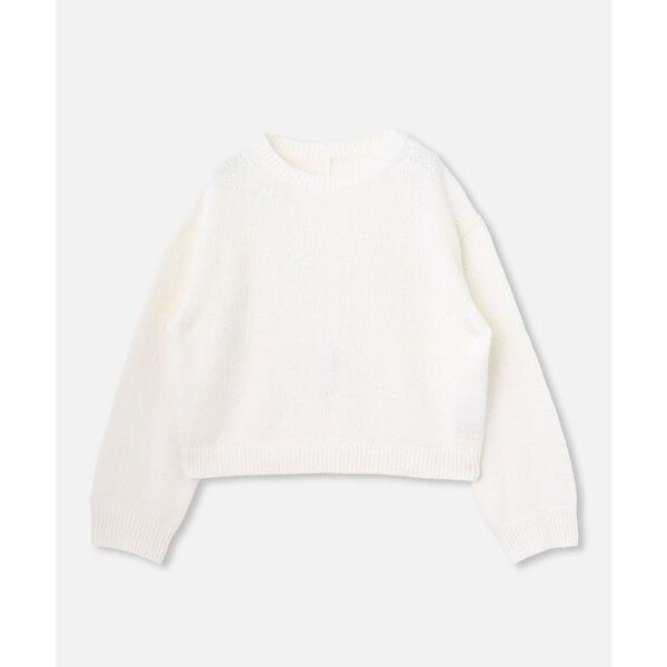 ニット セーター エアリーループバックスリットプルオーバー レディース