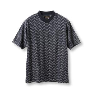 tシャツ リンクスジャガードVネックTEE メンズ