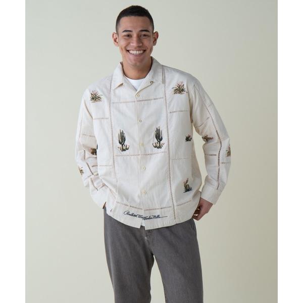 シャツ EMB オープンカラーシャツ（UNISEX) メンズ レディース