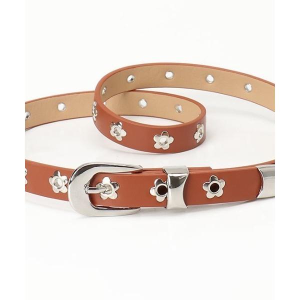 ベルト フラワーハトメベルト レディース