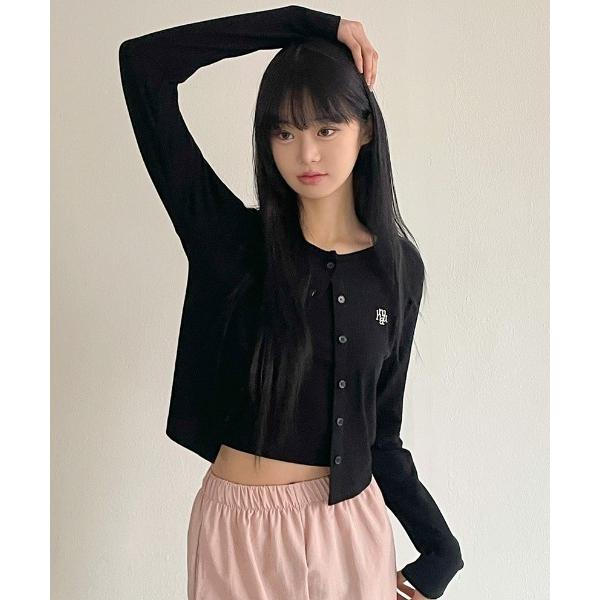 カーディガン A'GEM/9 × .kom 「muah muah/ムーアムーア」 SLIM FIT ...