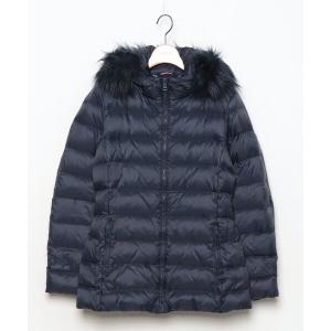 「BENETTON (UNITED COLORS OF BENETTON)」 ダウンジャケット 42 ネイビー レディース