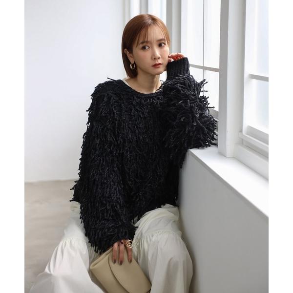 「Bonjour Sagan」 ニットカーディガン FREE ブラック レディース