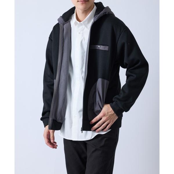コート ジャケット 切替フードブルゾン メンズ
