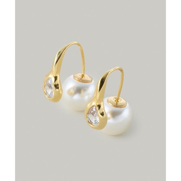 ピアス CZパール2WAＹフックピアス レディース