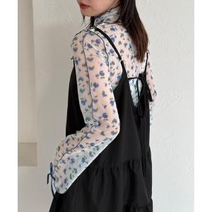 tシャツ アソート袖リボンシアーメロートップス レディース