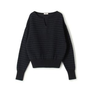 BACCA Ｖネックニット　ブラック　ホワイト BACCA Vネックニット ブラック ホワイト