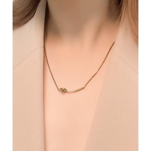 ネックレス 3-2B17 ネックレス ノット 結び目 デザイン ペンダント シンプル 「LULKA-...