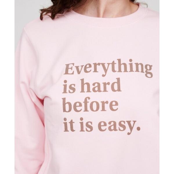 トレーナー スウェット 「マシンウォッシュ」フロッキーロゴスウェット レディース