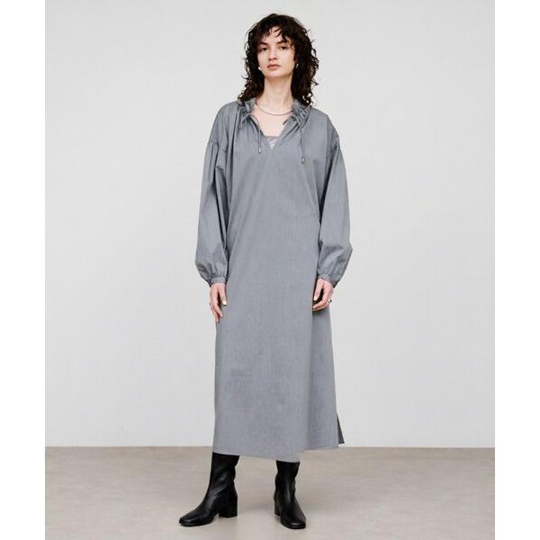 ワンピース 「手洗い可」ギャザーリボンワンピース