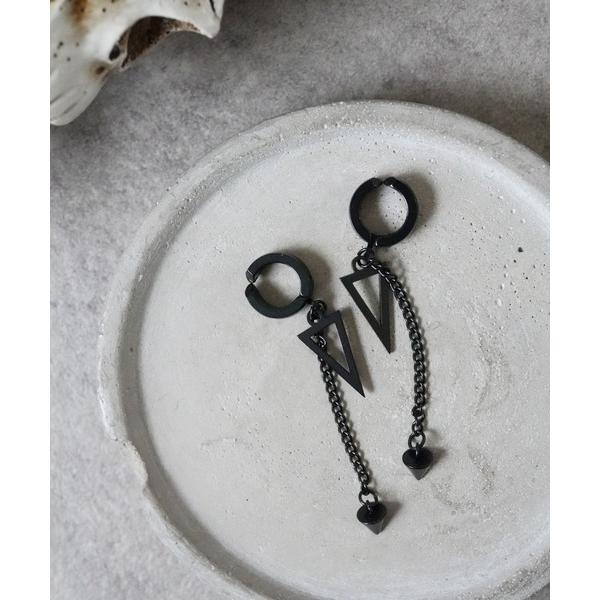 イヤリング 「 SORUTT / ソルト 」トライアングルモチーフ メンズライク イヤリング / チ...