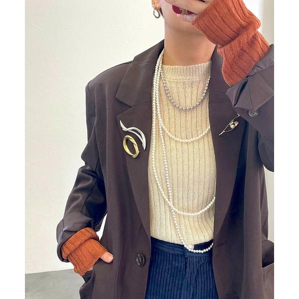 ブローチ MIX MATCH マットモーチフブローチ 2点SET レディース