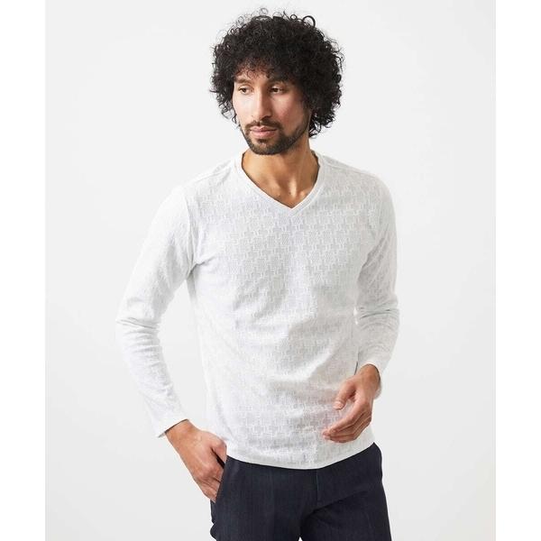 tシャツ 「日本製」リンクスVネック長袖カットソー メンズ