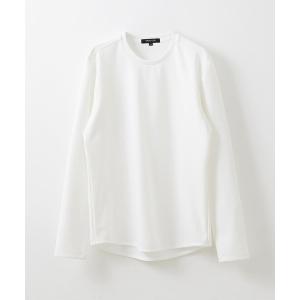 tシャツ ダブルフェイスクルーネック長袖カットソー メンズ