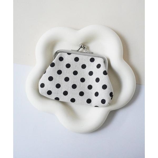 財布 「 Port / ポート 」 ドット＆レオパード柄 がま口 コンパクト ウォレット / 水玉 ...