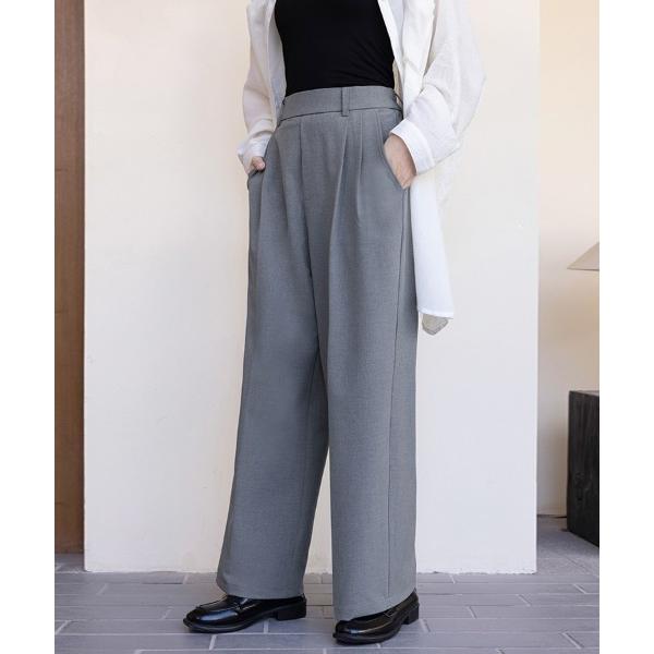 スラックス パンツ 入学式 卒業式 ワイドシルエットスラックスパンツ レディース