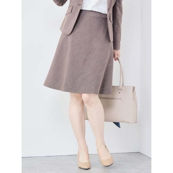 セレモニースーツ スカートスーツ デレガントスラブ調ウォッシャブルストレッチフレアＳＫ