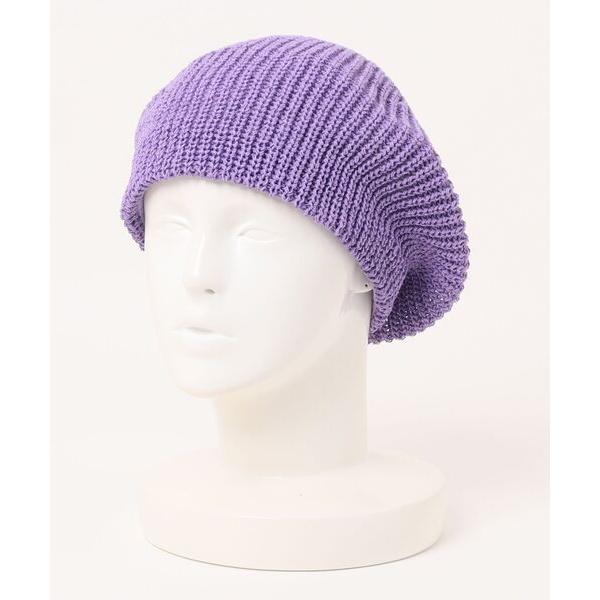 帽子 ベレー帽 PAPER YARN BERET/軽くてシンプル編みベレー帽 レディース メンズ