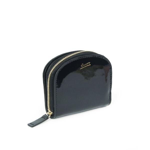 財布 「BEAURE/ビュレ」エナメル アーチ ミニ ウォレット レディース