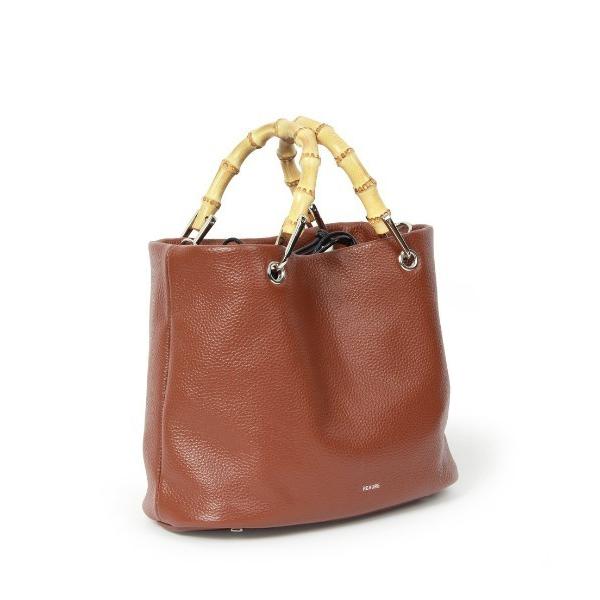 かごバッグ カゴバッグ 「BEAURE/ビュレ」カウレザー バンブー ハンドル バケット BAG