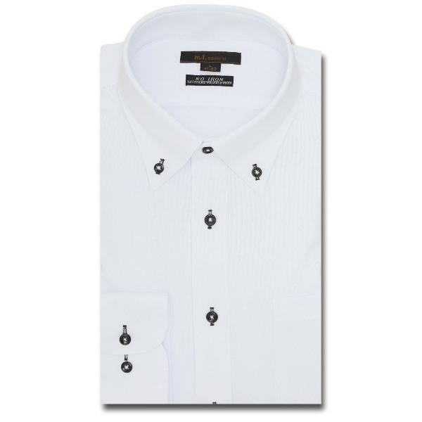 フォーマル シャツ 「ストレッチ ノーアイロン 吸水速乾」m.f.エディトリアル メンズ ボタンダウ...