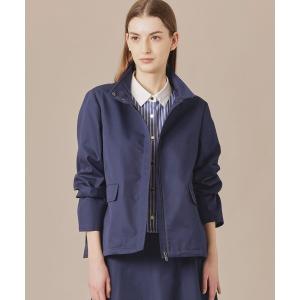 ブルゾン アウター ハイブリッドギャバジンスタンドカラーブルゾン レディース