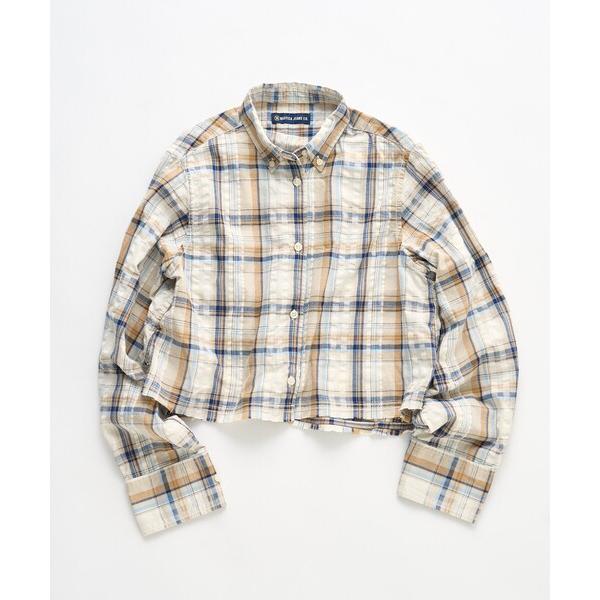 ブラウス シャツ NAUTICA JEANS CO./ノーティカジーンズ シアサッカーチェック カッ...
