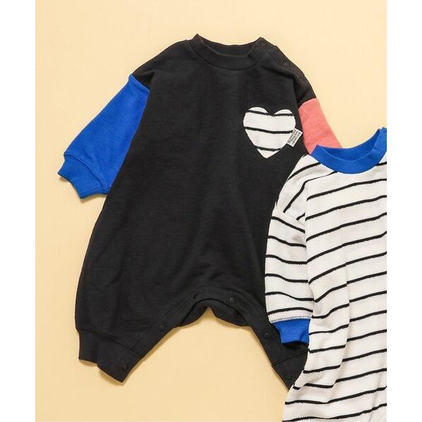 ベビー服 ロンパース 「リンク」ハートポケットカバーオール