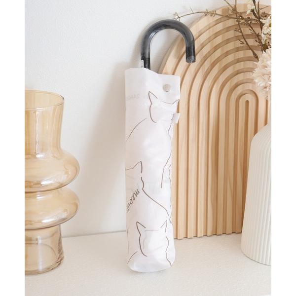 折りたたみ傘 ガラガラ折りたたみ雨傘　曲がり手元 メンズ レディース