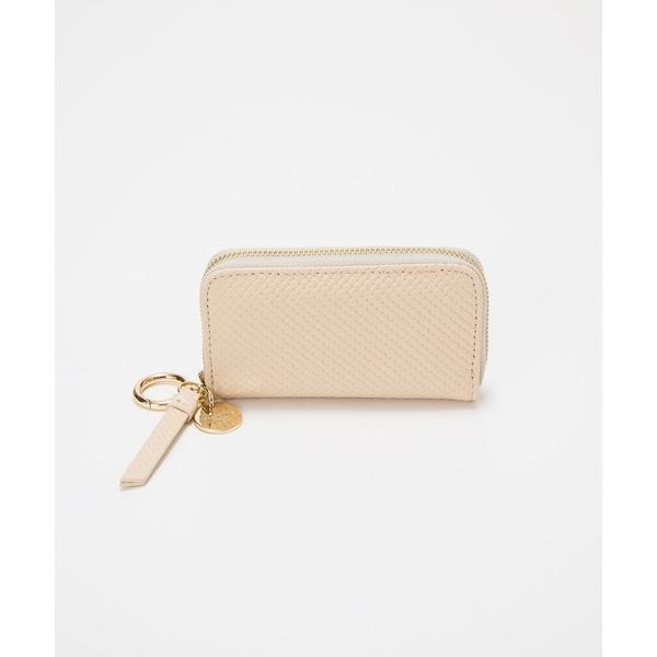 キーケース 「TREASURE TOPKAPI」クロスエンボス レザー キーケース